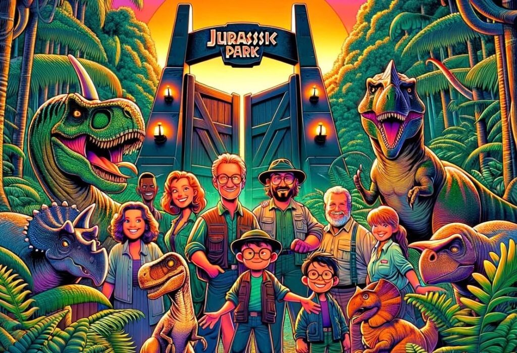 Cartoon Jurassic Park Characters