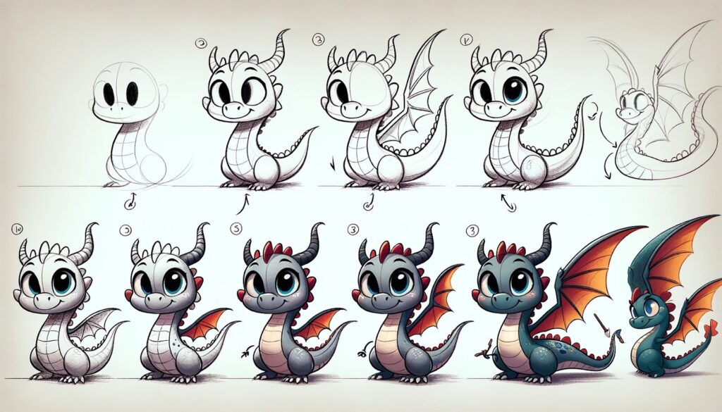 Introduction to Cartoon Dragon Drawing