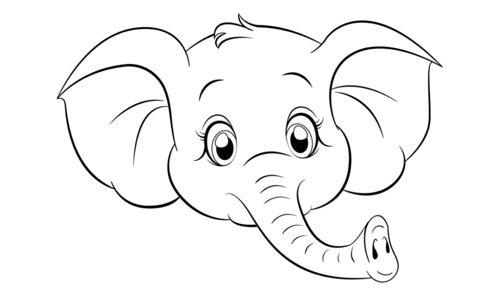 Step-by-Step Instructions for Drawing an Elephant’s Face